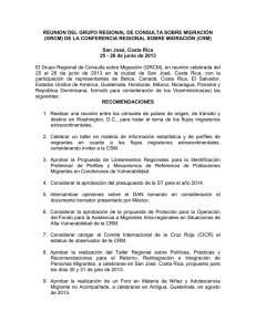 Recomendaciones para los Viceministros (Junio de 2013)