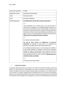 Impugnación Constitucional al Juramento Estimatorio en Colombia