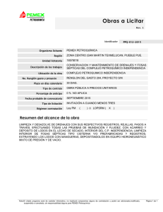 ¿Desea consultar los alcances de las obras programadas a publicarse próximamente?