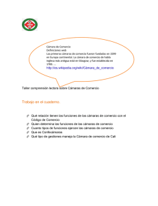 Cámara de comercio-Taller en cuaderno