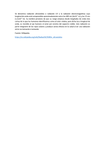 radiaciÃ³n ultravioleta