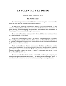 La Voluntad Y El Deseo