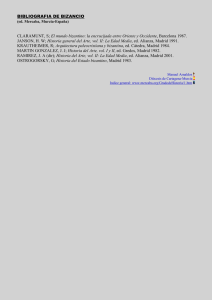 BIBLIOGRAFIA DE BIZANCIO  El mundo bizantino