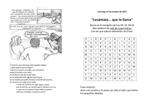 “Levántate... que te llama”