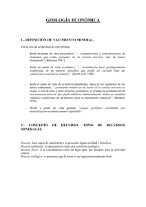 GEOLOGÍA ECONÓMICA