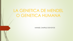 LA GENETICA DE MENDEL