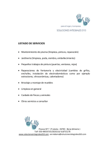LISTADO DE SERVICIOS serviabono