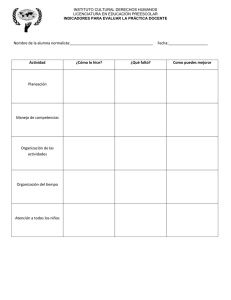 EVALUACION DE LAS PRÁCTICAS