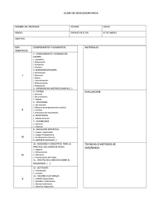 FORMATO CLASE DE EDUC FISC. PRIMARIA