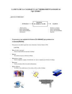 LA RUTA DE LA CALIDAD Y LAS 7 HERRAMIENTAS BASICAS