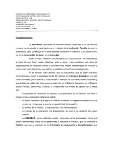 INSTITUTO SUPERIOR DE PROFESORADO Nº 7 CURSO LECTIVO: 2012
