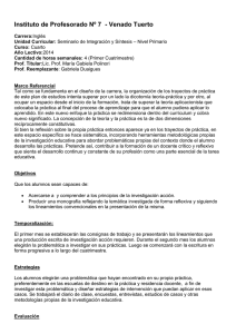 Instituto de Profesorado Nº 7  - Venado Tuerto