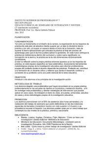 INSTITUTO SUPERIOR DE PROFESORADO Nº 7 SECCION INGLES