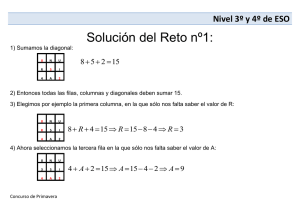 Solución del Reto nº1:  Nivel 3º y 4º de ESO 