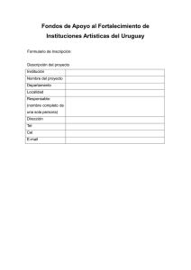 Fondos de Apoyo al Fortalecimiento de Instituciones Artísticas del Uruguay