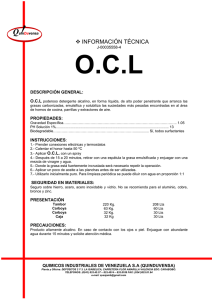 O.C.L Q   INFORMACIÓN TÉCNICA