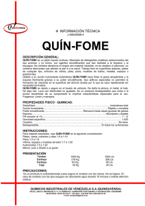 QUÍN-FOME Q    INFORMACIÓN TÉCNICA