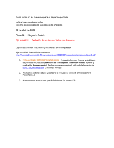 EJECUTE EL LINK EVALUACION DE UN SISTEMA y copie en su cuaderno la actividad y proce