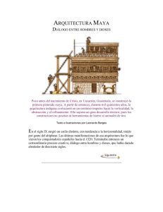 Arquitectura maya [diálogo entre hombre y Dioses]