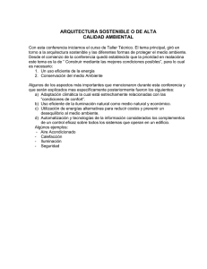 Arquitectura Sostenible