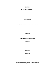 ENSAYO ( trabajo infantil)
