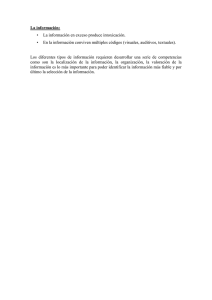 La informaciÃ³n