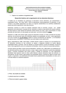 Desarrollo histórico de las sustancias químicas