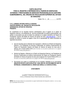 Carta solicitud