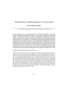 Neoliberalismo y Estado benefactor: El caso mexicano