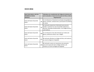 INDICADORES DEL CUMPLIMIENTO DEL C DIGO DE CONDUCTA