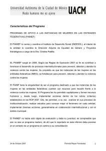 5 Caracter sticas del Programa