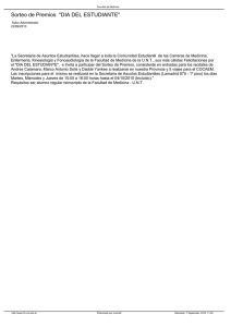 Sorteo de Premios  &#34;DIA DEL ESTUDIANTE&#34;