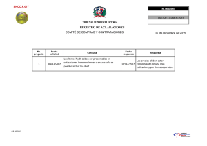 REGISTRO DE ACLARACIONES