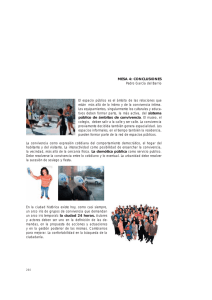 El espacio público y el tiempo público. Conclusiones