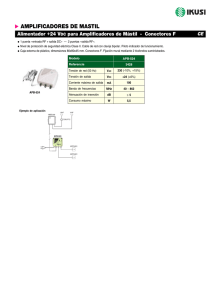 Alimentadores para amplificadores de mÃ¡stil - APB (PDF)