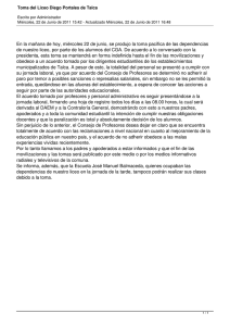 Toma del Liceo Diego Portales de Talca