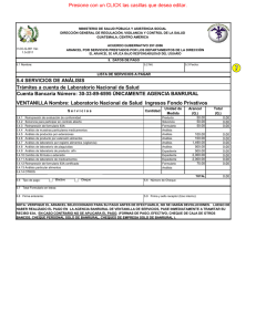 BOLETA DE PAGO POR SERVICIOS DE ANALISIS