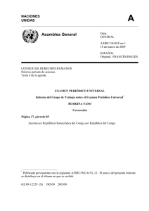 Corrigendum of the Report of the Working Group on the Universal Periodic Review in Spanish - New window