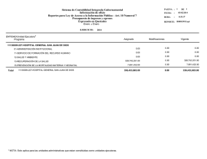 Sistema de Contabilidad Integrada Gubernamental Información de oficio