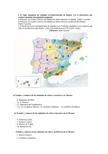 Las unidades morfoestructurales de España.