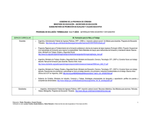 FORMACION PARA LA VIDA Y EL TRABAJO