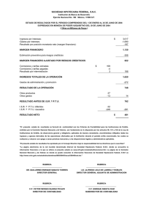 SOCIEDAD HIPOTECARIA FEDERAL, S.N.C.