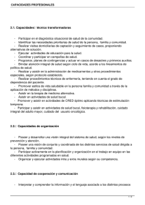 2.1. Capacidades  técnico transformadoras