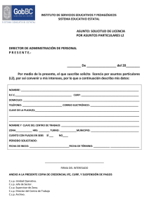 Solicitud de Licencia L2 - Formulario Educativo