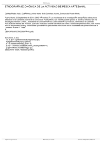 ETNOGRAFÍA ECONÓMICA DE LA ACTIVIDAD DE PESCA ARTESANAL: