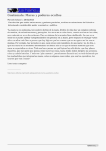 Guatemala: Maras y poderes ocultos