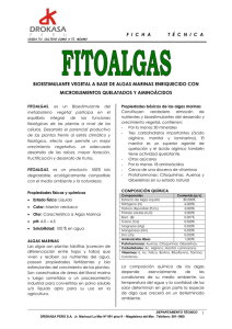 FITOALGAS: Ficha Técnica Bioestimulante de Algas Marinas