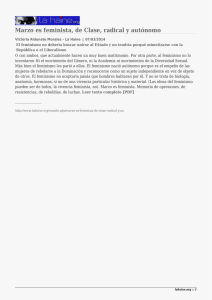 Marzo es feminista, de Clase, radical y autónomo