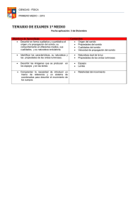Examen de FÃ­sica IÂº Medio