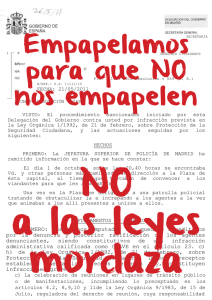 Cartel Mordaza vertical